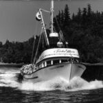 Ivor Jones captaining Boat Trisha Marie, named after his daughter
