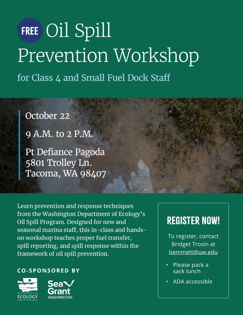 Oil Spill Prevention Workshop - October 22