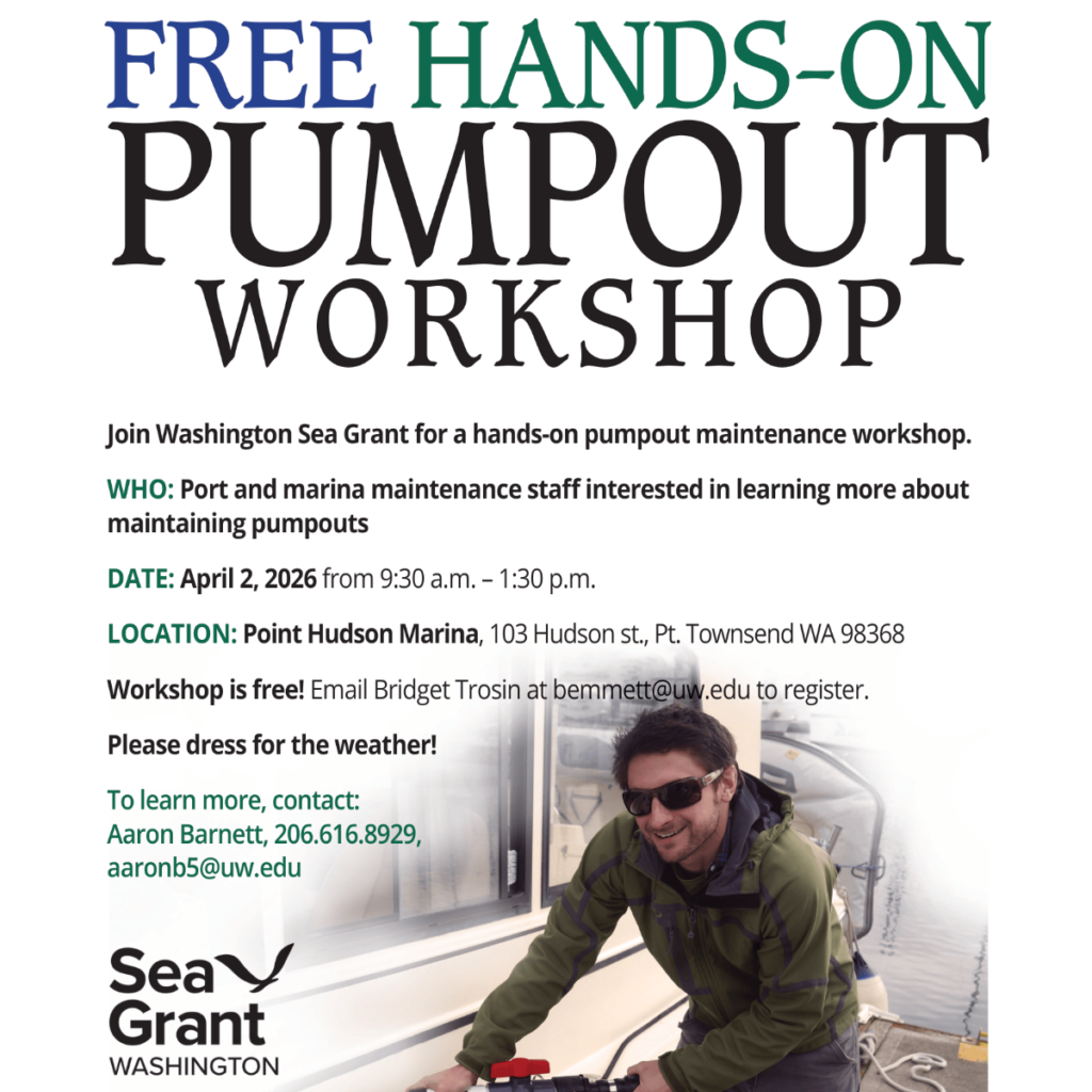 Sea Grant WA Pumpout Repair Workshop Set for Next Week
